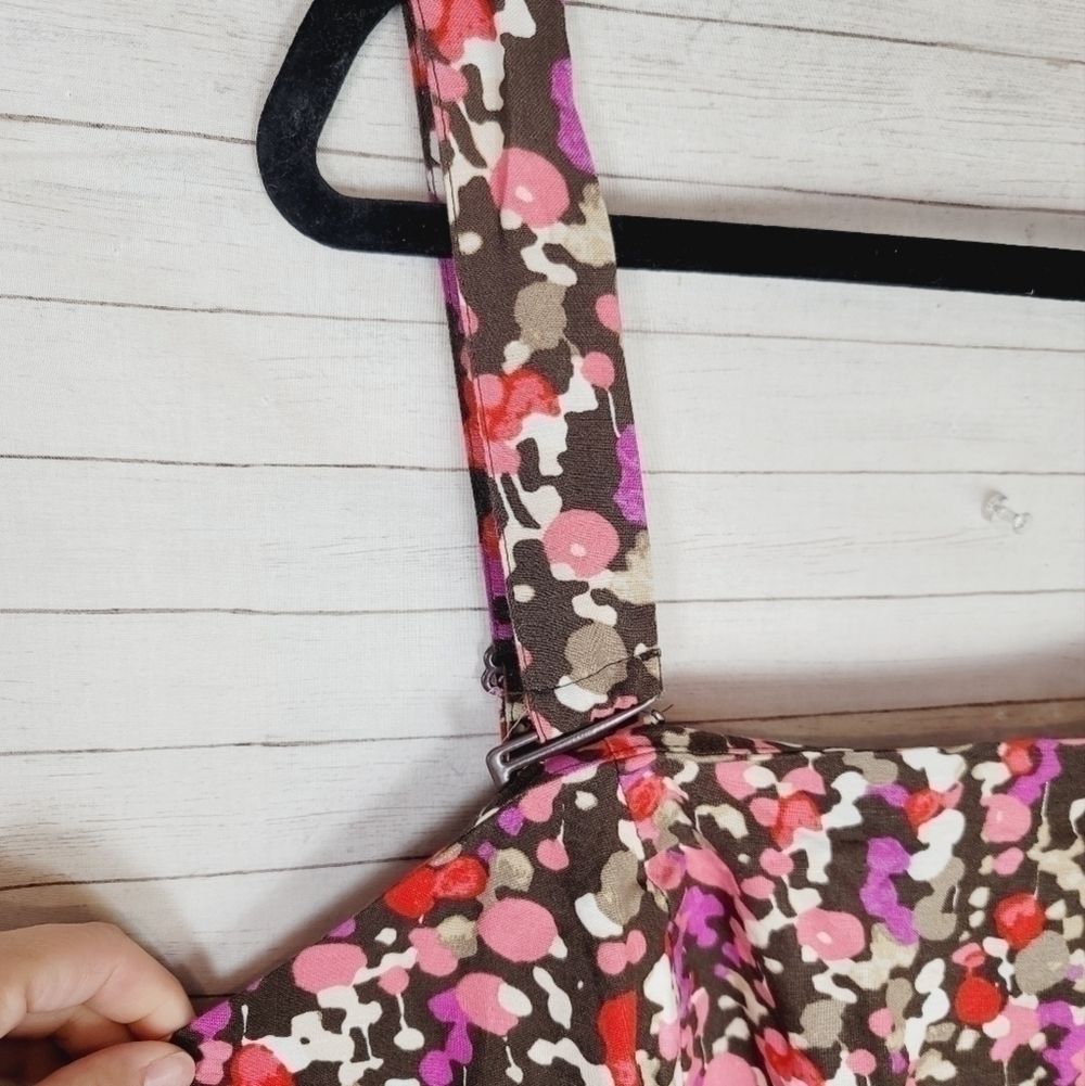LANE BRYANT FLORAL LINEN SUNDRESS, SZ 26 - Picture 5 of 10